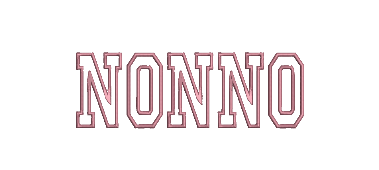 Nonno Applique Machine Embroidery Design, Mother's Day, Grandma, Digital Instant Download, 9in Includes a Repositionable hoop file