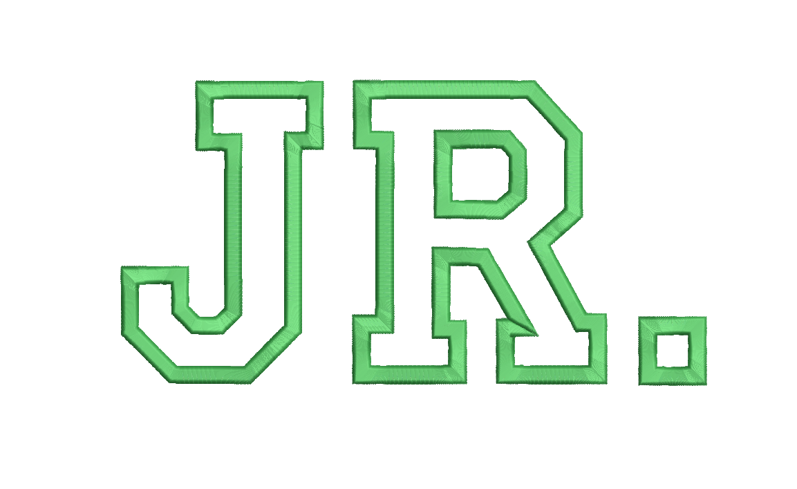 Jr. Custom Machine embroidery design