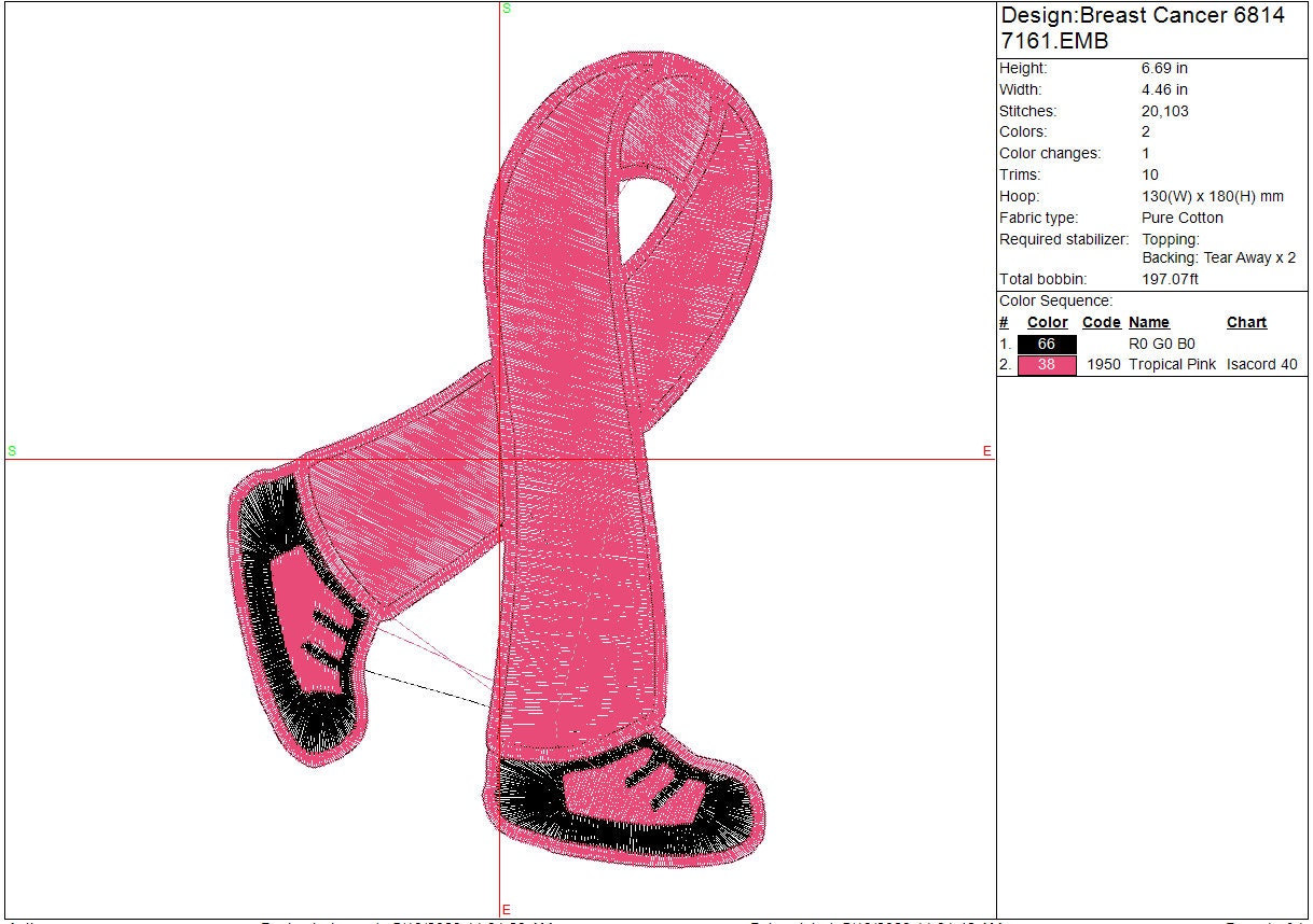 Melanoma Cancer Awareness Ribbon machine embroidery file, Walk for Cure, May Cancer Awareness design Digital File Instant Download 4 sizes