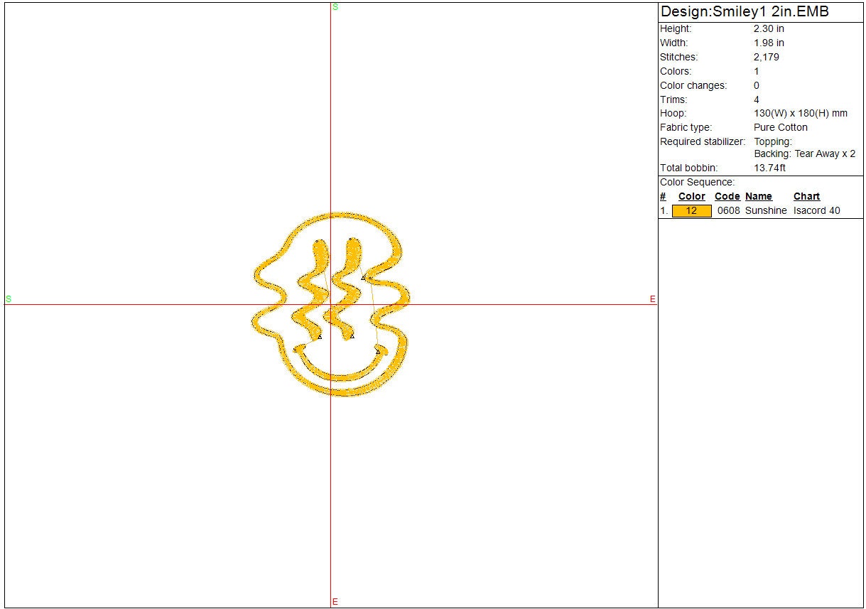 Be Happy Smile Machine Embroidery file design, Happy Inspiration Digital Instant Download, 3 sizes