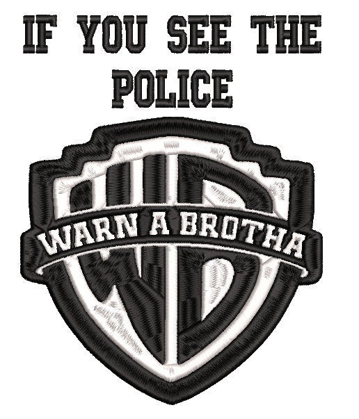 Police Badge machine embroidery file design Digital File Instant Download 6in
