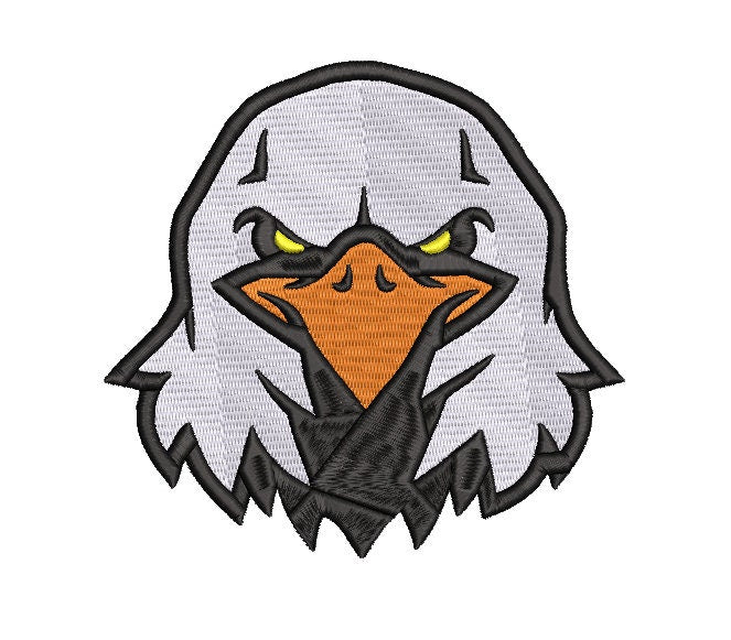 Eagle machine embroidery file design, Birds Eagle head Digital File, Instant Download