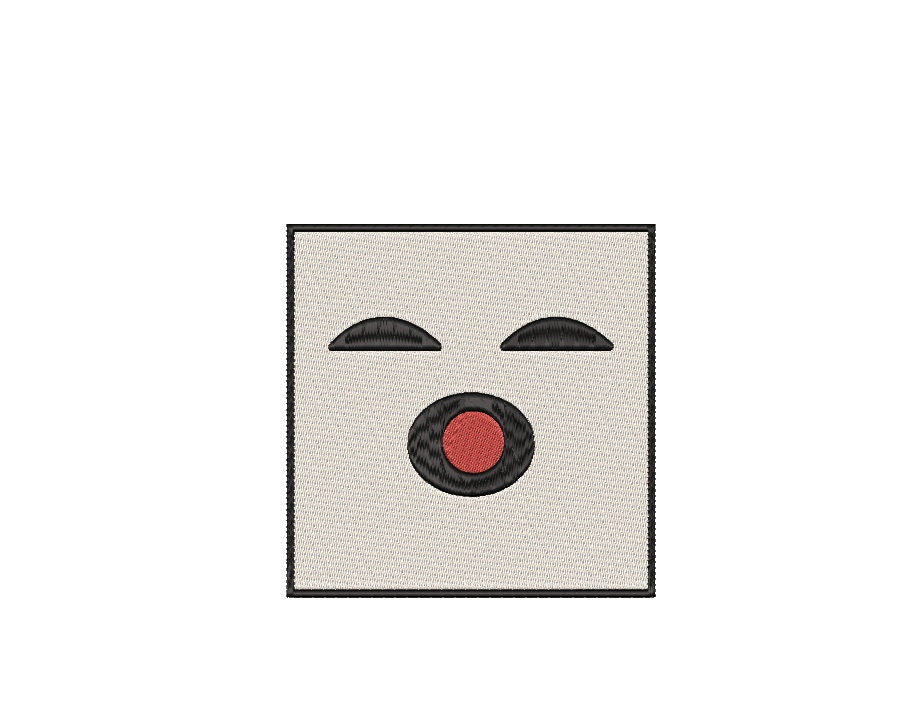 Gamer machine embroidery file design mine game block head Digital File Instant Download