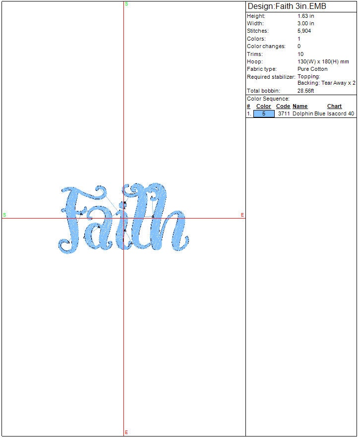 Faith Embroidery Design, Religious, Inspiration Instant Download, Digital Download, 4 sizes