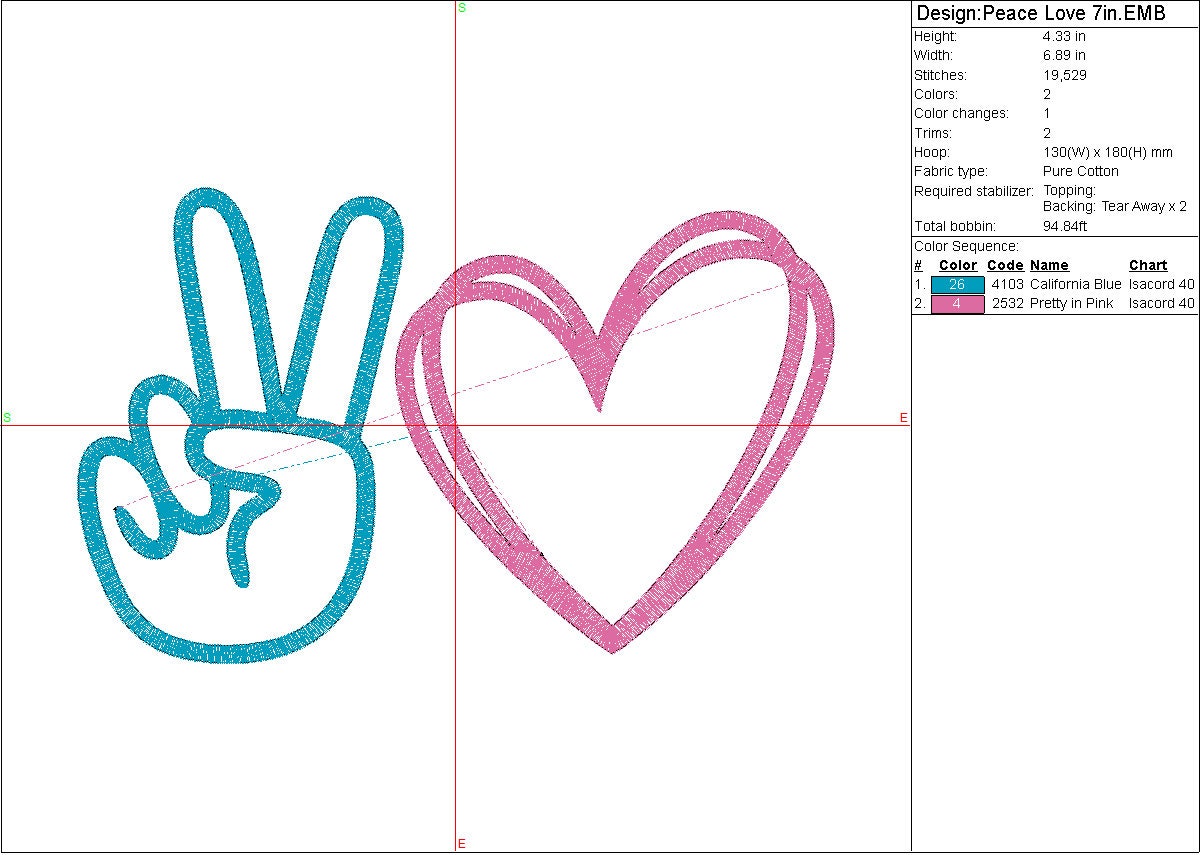 Peace machine embroidery file Inspiration digital design Welcome Embroidery File, Instant Download