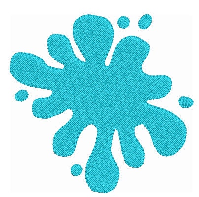Splatter machine embroidery designs, Paint Ball Bundle, Digital Paint File, Instant Download, 8 Designs, 3 sizes each