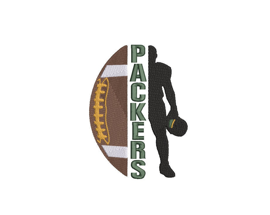 Green Bay Packers FootBall Machine Embroidery design, Sports Digital File, Instant Download 2 sizes to fit 4x4 and 5x7 hoops