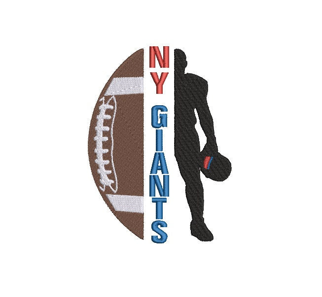 Giants Football machine embroidery file design Sports Digital File Instant Download 2 sizes to fit 4x4 and 5x7 hoops