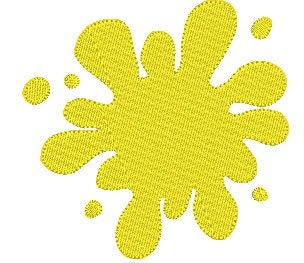 Splatter machine embroidery designs, Paint Ball Bundle, Digital Paint File, Instant Download, 8 Designs, 3 sizes each