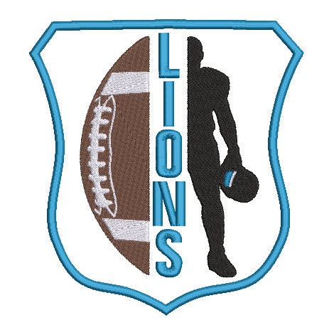 Custom Football Embroidery Applique Digitizing, Custom Digitizing, Embroidery Designs, Embroidery Logo Design.