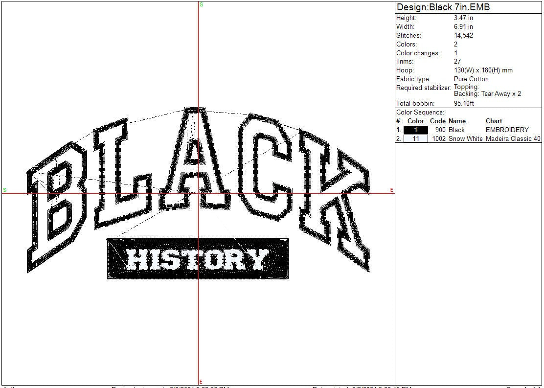Black History College Applique Machine embroidery design, Black History Month, Juneteenth Digital File, Instant Download 7in and 10in