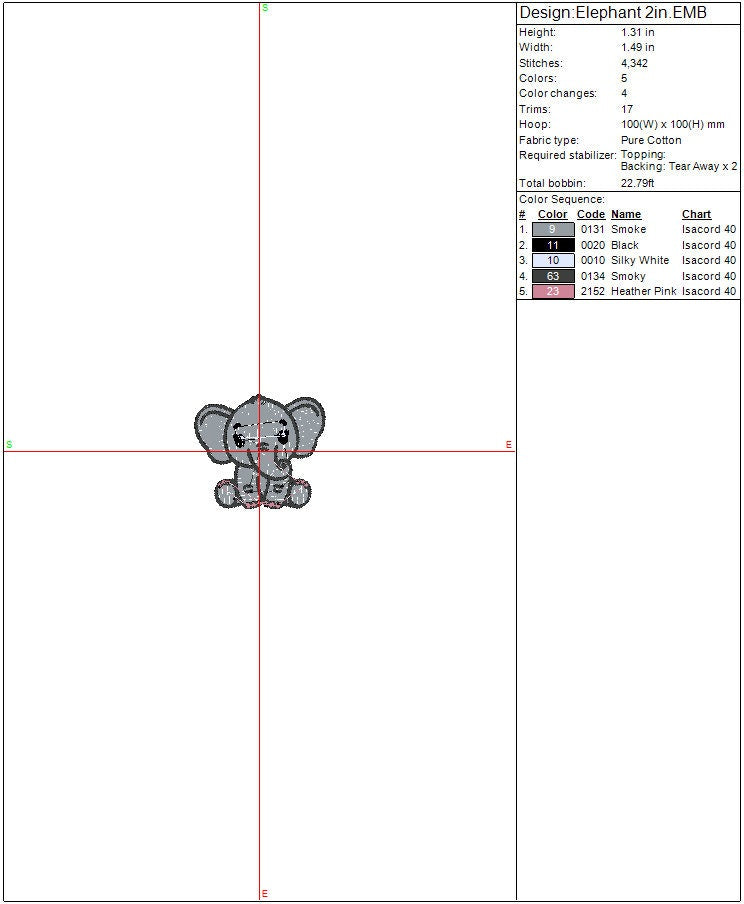 Safari Elephant Embroidery design, Animals, Kids, Boys, Girls Digital File, Instant Download