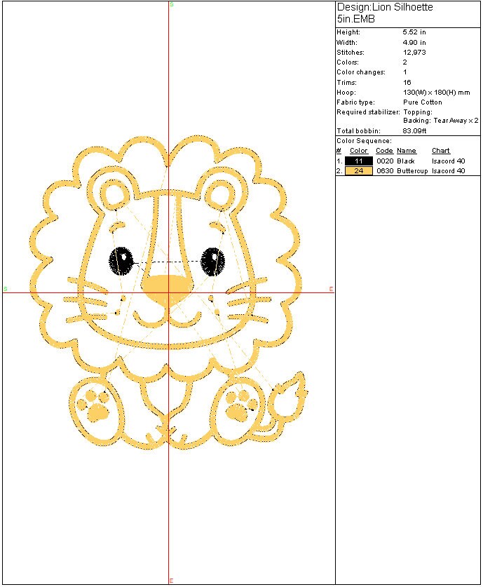 Safari Lion Embroidery design, Animals, Kids, Boys, Girls Digital File, Instant Download