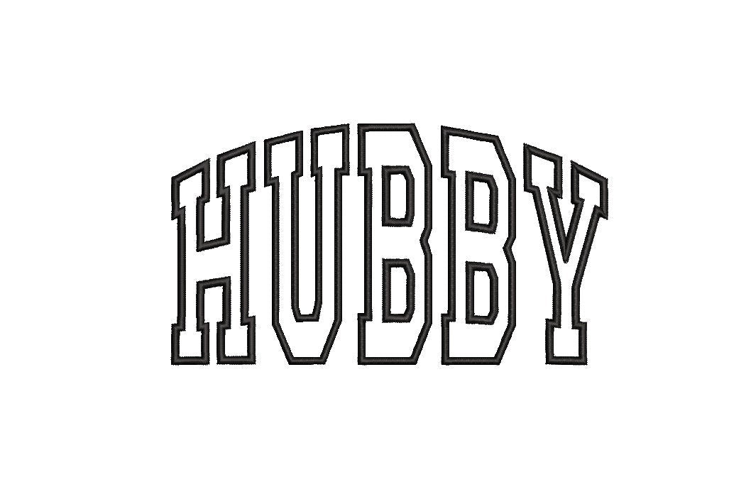 Wifey and Hubby Applique embroidery file Bridal Shower digital design Wedding Embroidery File, Mother's Day Father's Day Instant Download