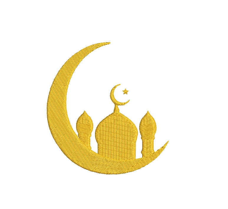 Ramadan Machine embroidery design, Mosque Machine embroidery file, Instant download Digital File Instant Download 3 sizes
