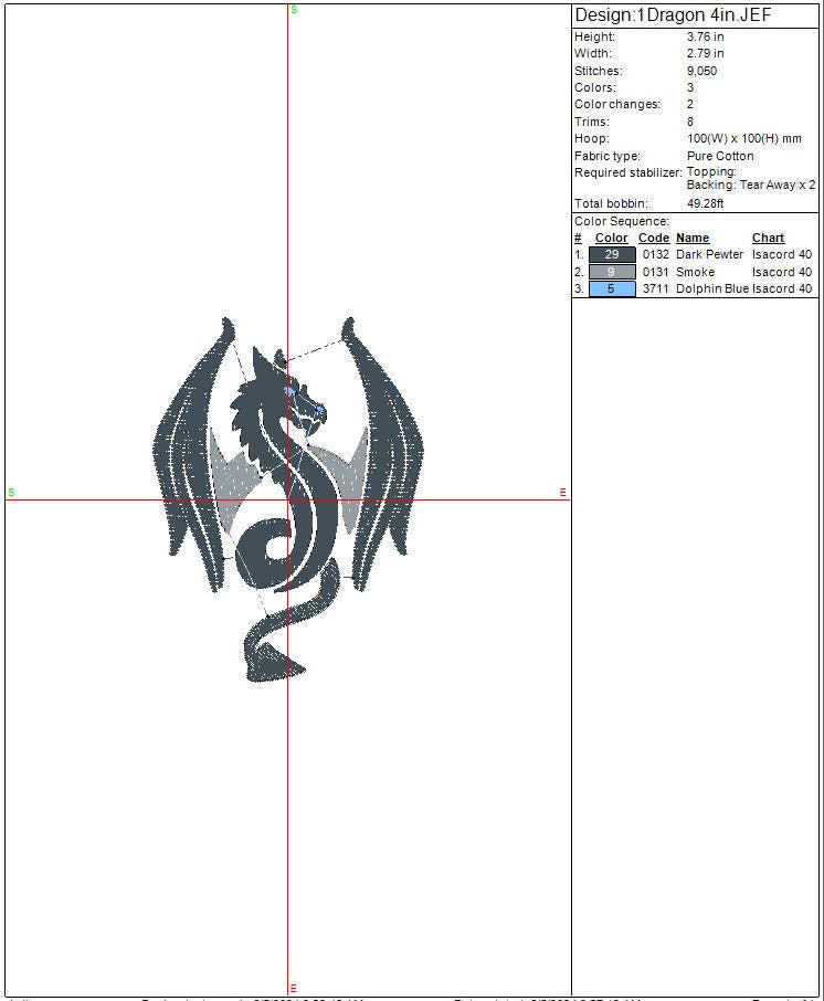 Dragon machine embroidery file design, Fire and Blood Digital File, Instant Download 2 designs, 3 sizes each