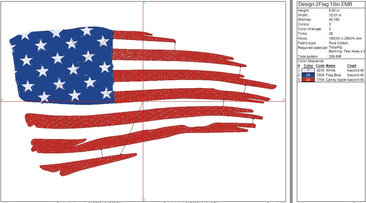 American Distressed Flag machine embroidery design Patriotic 4th of July digital file, Independence Day, Instant Download 3 sizes