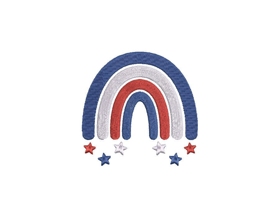 USA Hobo Rainbow machine embroidery file design, Political Digital President 2024 File Instant Download 2 sizes to fit 5x7 and 4x4 hoops