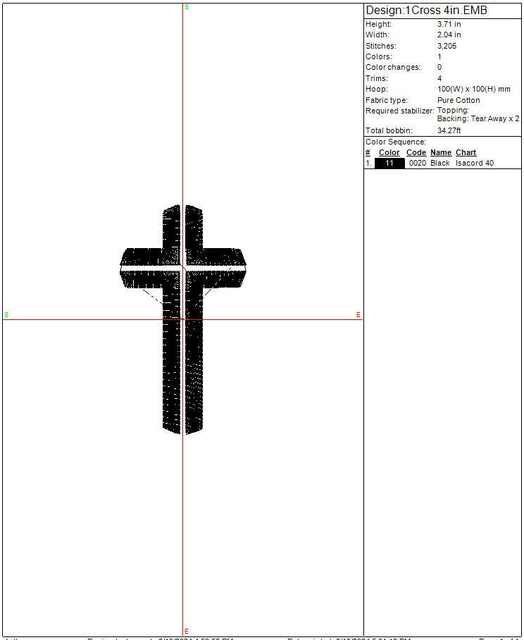 Cross Christian Machine Embroidery Design, Religious, Instant Download, Digital Download 2in, 4in, 7in