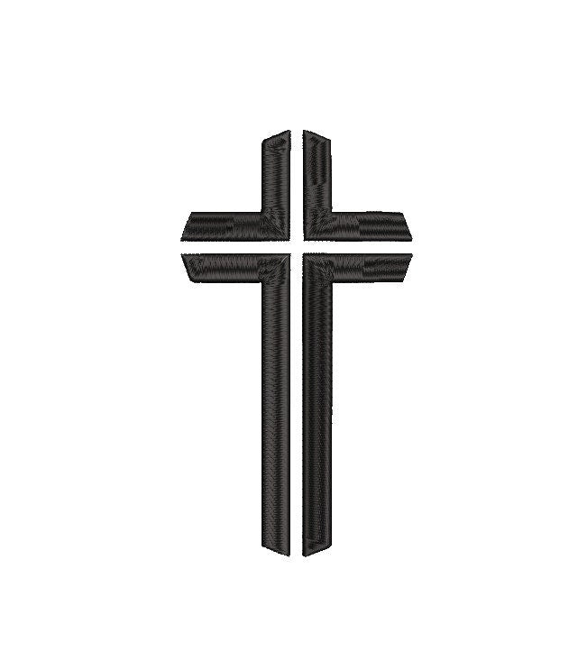 Cross Christian Machine Embroidery Design, Religious, Instant Download, Digital Download 2in, 4in, 7in