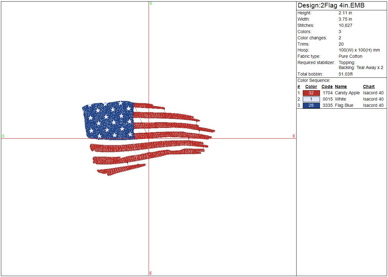 American Distressed Flag machine embroidery design Patriotic 4th of July digital file, Independence Day, Instant Download 3 sizes