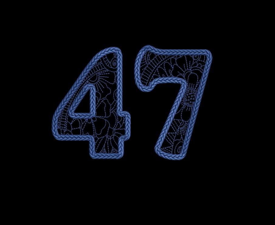 Kamala Harris Embroidery Appliqué Design, President 47, Political, Instant Download, Digital Download 7in