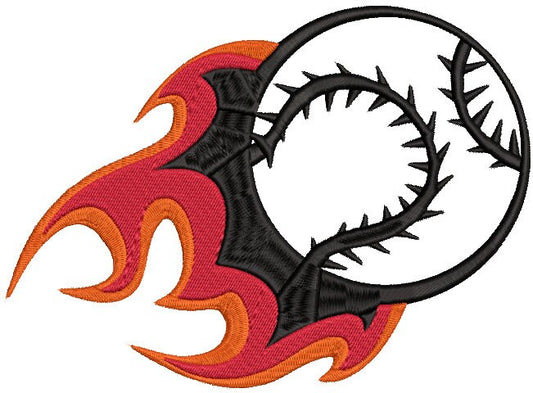 Baseball machine embroidery file design Sports Softball Digital File Instant Download 3 Sizes 3,5,7 inch