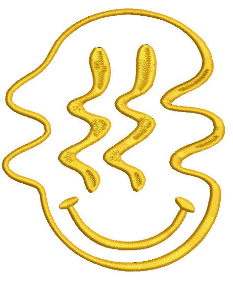 Be Happy Smile Machine Embroidery file design, Happy Inspiration Digital Instant Download, 3 sizes