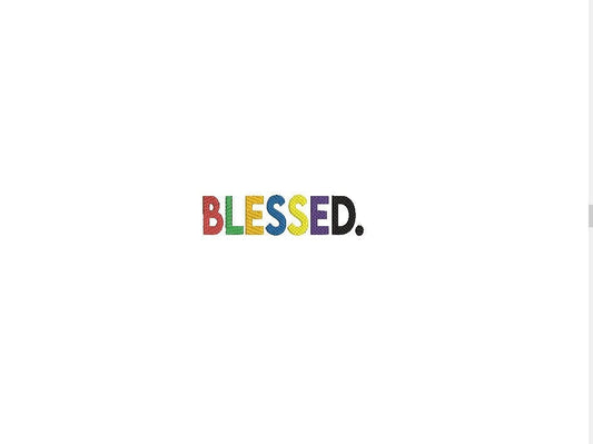 Blessed machine embroidery file design, Religious Digital File, Instant Download 4in
