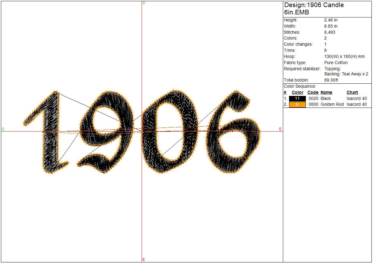 1906 Machine Embroidery, Alpha Phi Alpha Fraternity file design, Greek Digital File Instant Download, 4in, 7in 9in files, Candle Opera