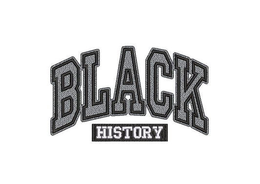 Black History College Machine embroidery design, Black History Month, Juneteenth Digital File, Instant Download 7in and 10in