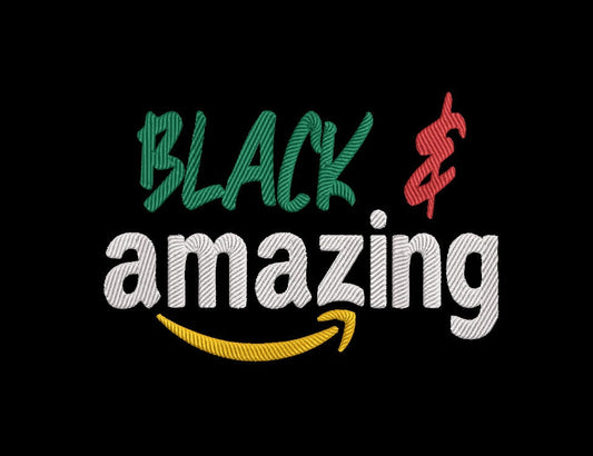 Black History Month Machine embroidery design, Juneteenth Digital File, Instant Download 7in and 10in